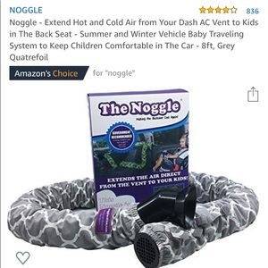 Noggle hot/cold air tube for car